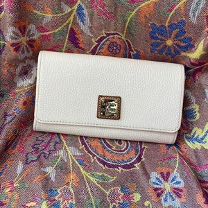 Dooney & Bourke Pink and Money Red wallet clutch